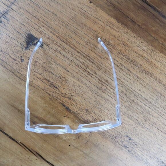 RETRO TRENDY WHITE CLEAR READER GLASSES +2.50 NWT - Picture 5 of 7